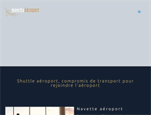 Tablet Screenshot of navette-aeroport.net